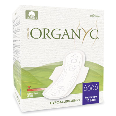 Organyc heavy flow/postpartum cotton pads